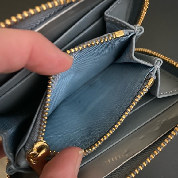 Lady Dior Voyageur Small Coin Purse Cloud Blue - Picture 9 of 16